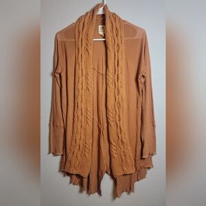 Anthropologie TINY Brand Cardigan Rust Orange Size Small
